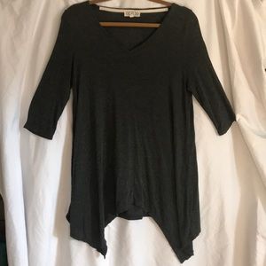 Grey loose fit lounge top